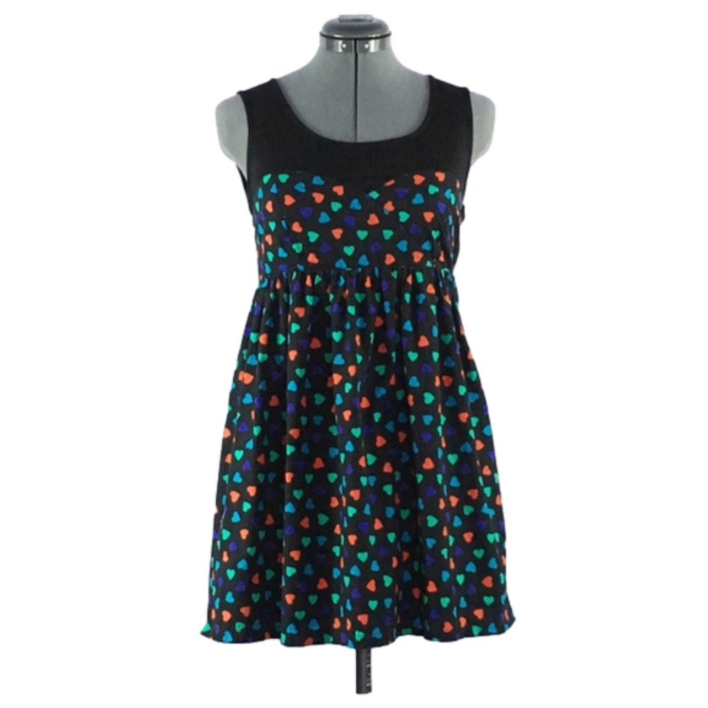 Topshop 💕Hearts Babydoll Dress💕 Size 4